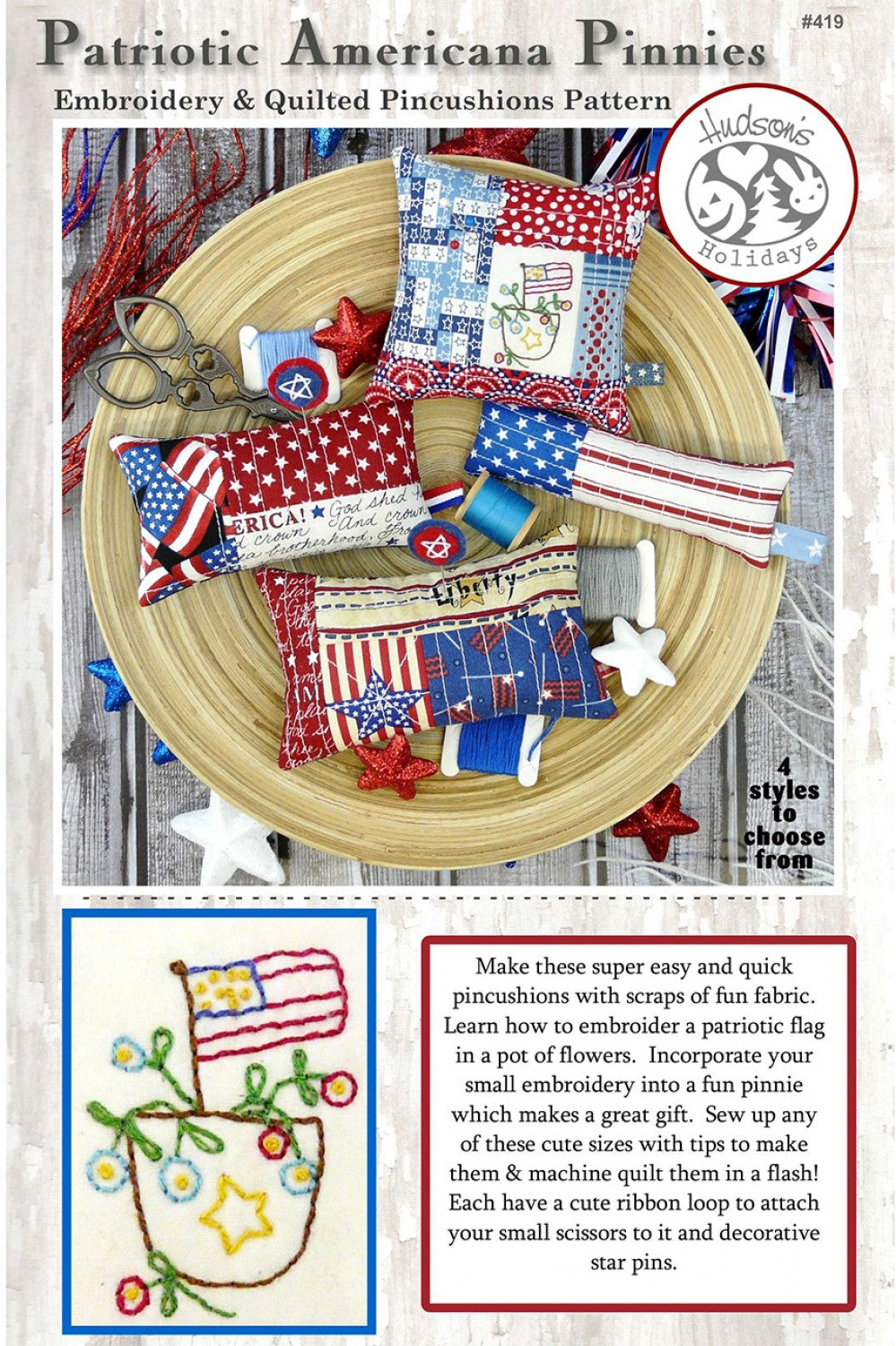 Patriotic Americana Pinnies Pattern