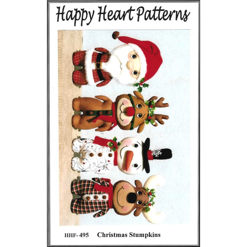 Happy Heart Patterns Christmas Stumpkins