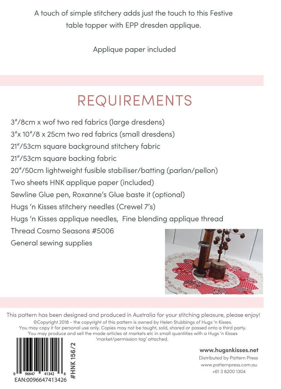 Table Topper HNK Christmas Club