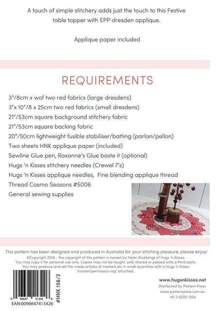 Table Topper HNK Christmas Club