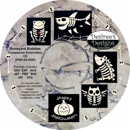 Boneyard Buddies Companion Embroidery CD