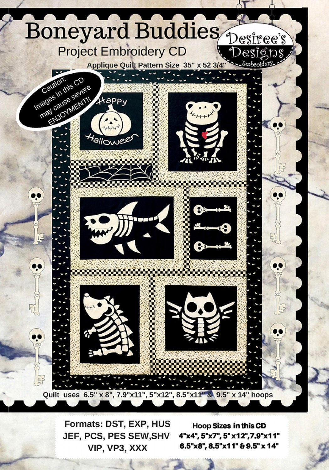 Boneyard Buddies Companion Embroidery CD