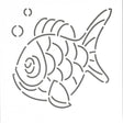 Quilt Stencil Charlie The Fish