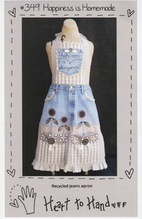 Happiness Is Homemade Recycled Jeans Apron
