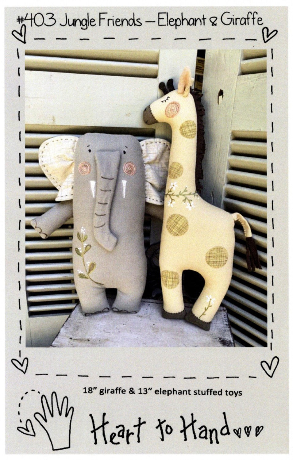 Jungle Friends - Elephant & Giraffe