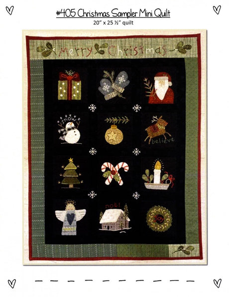 Christmas Sampler Mini Quilt