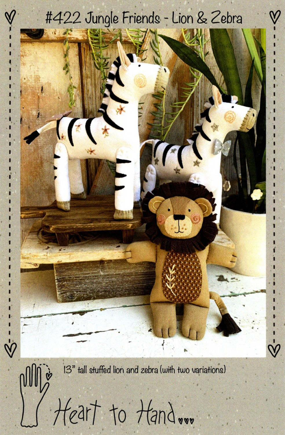 Jungle Friends - Lion & Zebra Pattern by Heart To Hand