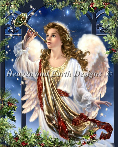 Herald Angel Cross Stitch By Dona Gelsinger