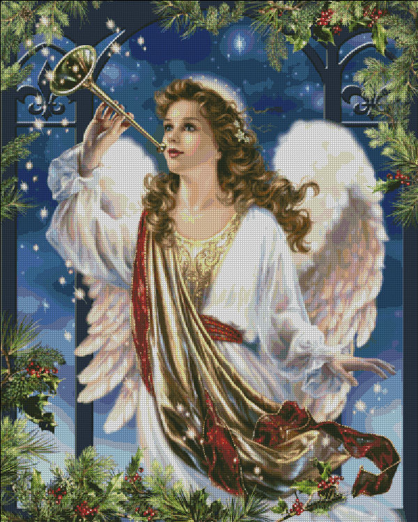 Herald Angel Cross Stitch By Dona Gelsinger