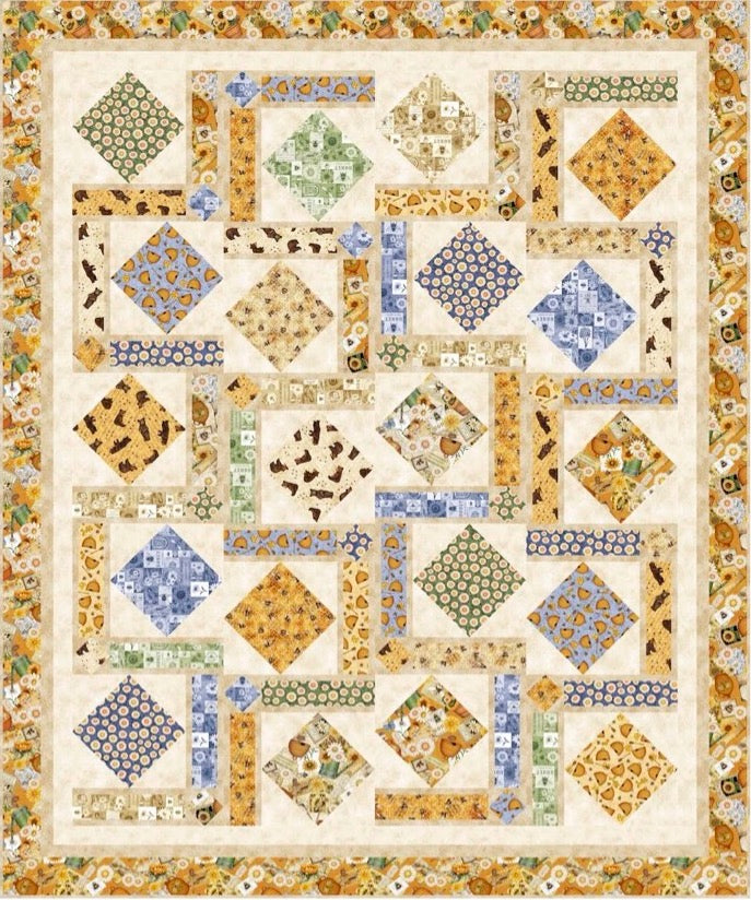 Honey Maze Downloadable Pattern