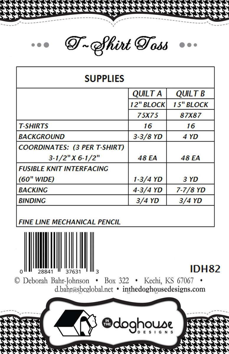 TShirt Toss Quilting Patterns Quilting Books Patterns and Notions