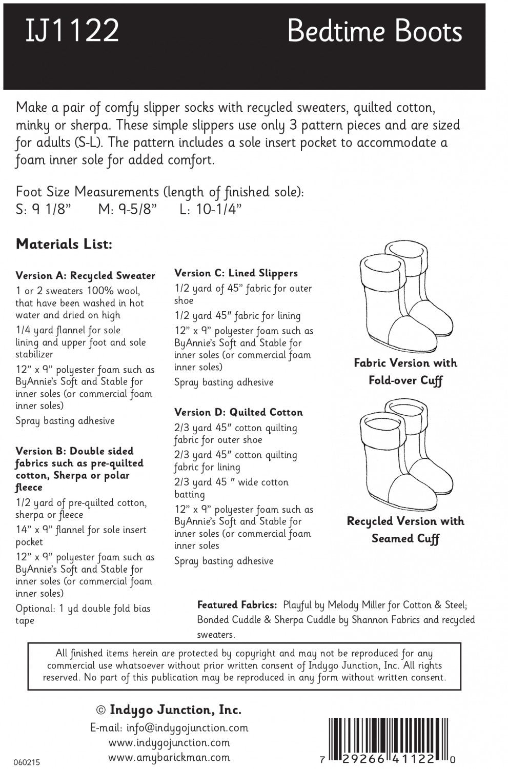 Bedtime Boots