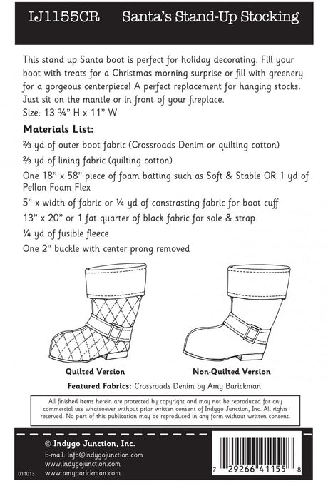 Santa's Stand-Up Stocking