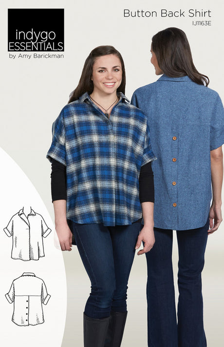 Indygo Essentials: Button Back Shirt