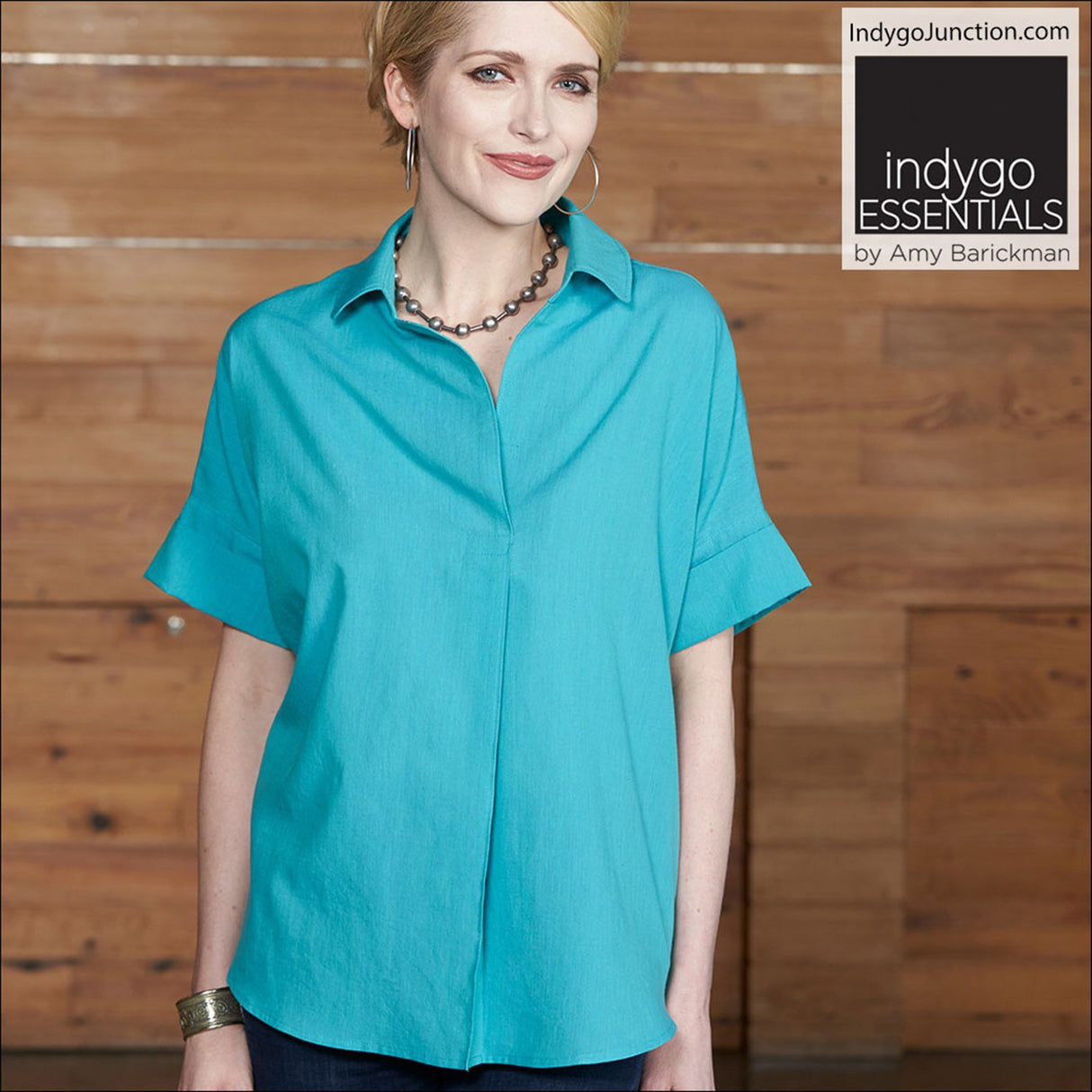 Indygo Essentials: Button Back Shirt