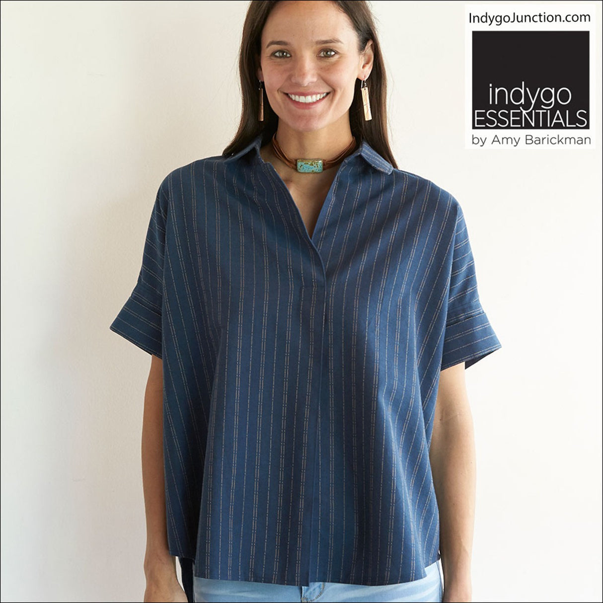 Indygo Essentials: Button Back Shirt