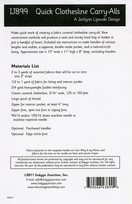 Quick Clothesline Carry-Alls