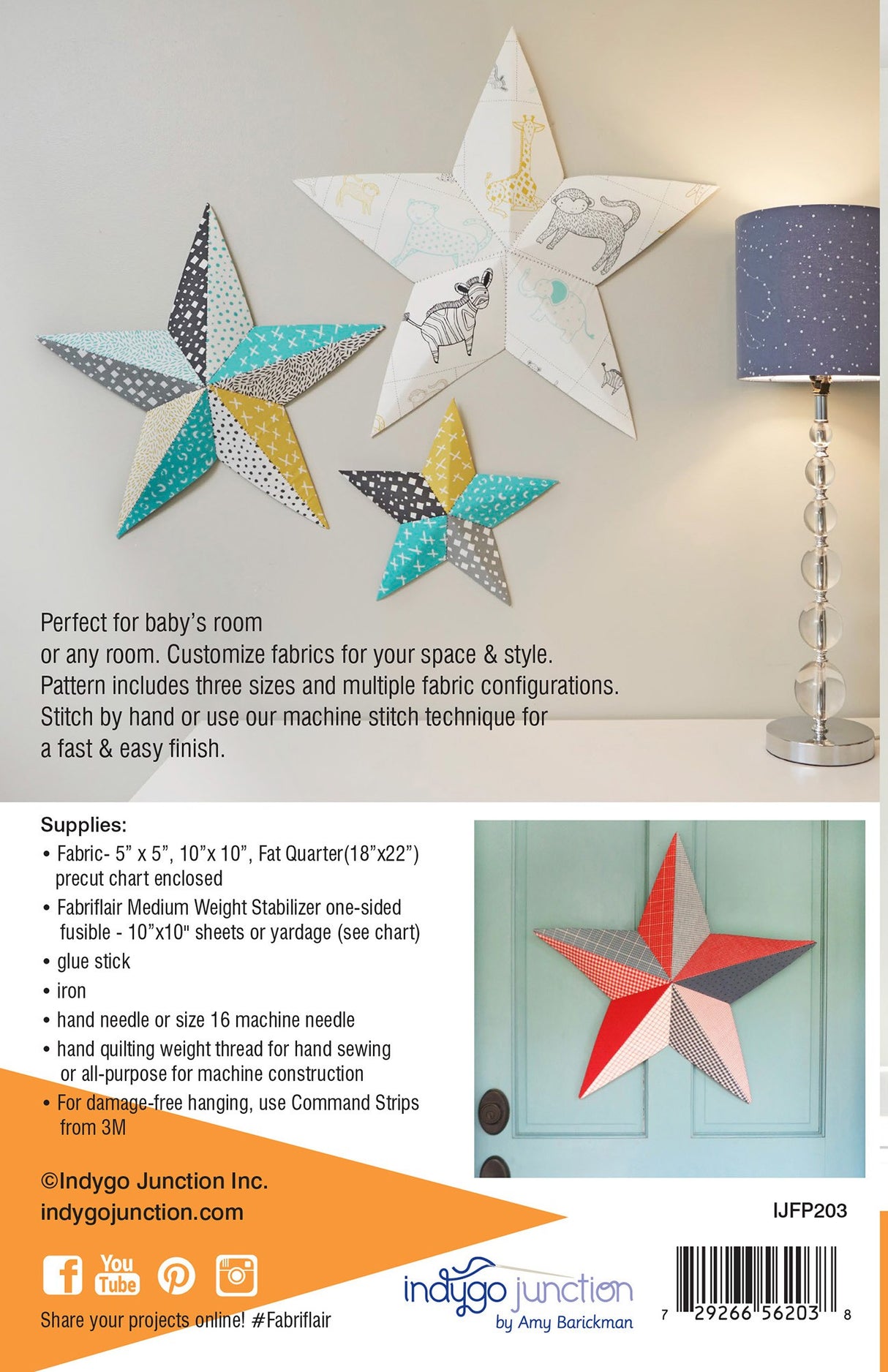Wall Art Stars Fabriflair Pattern
