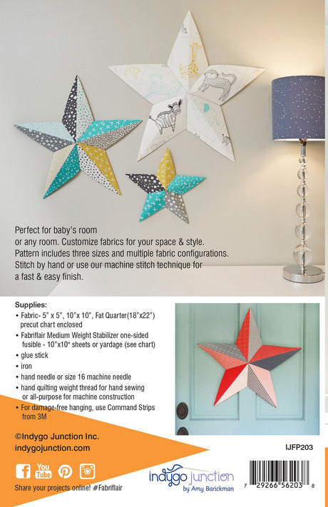 Wall Art Stars Fabriflair Pattern