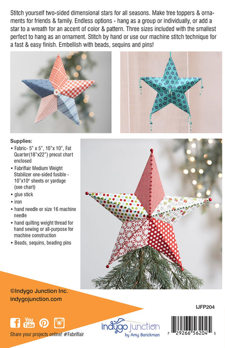 Tree Topper & Ornament Fabriflair Pattern