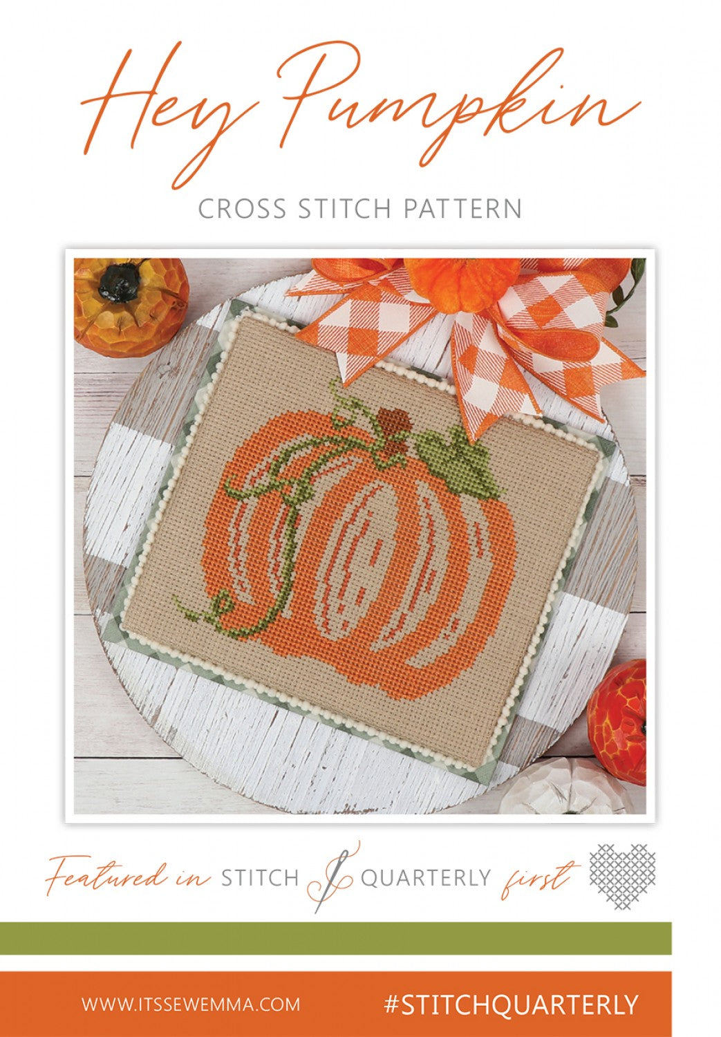 Hey Pumpkin Cross Stitch Pattern