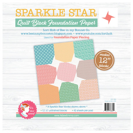 Sparkle Star 12in Block Foundation Paper Pad