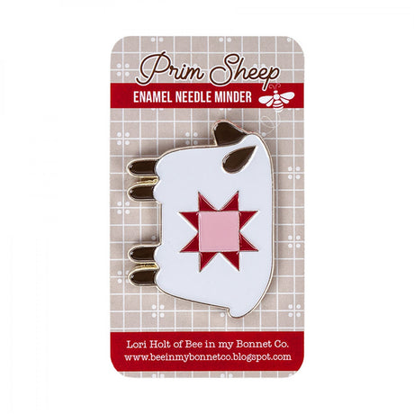Prim Sheep Enamel Needle Minder by Lori Holt of Bee in my Bonnet Co.