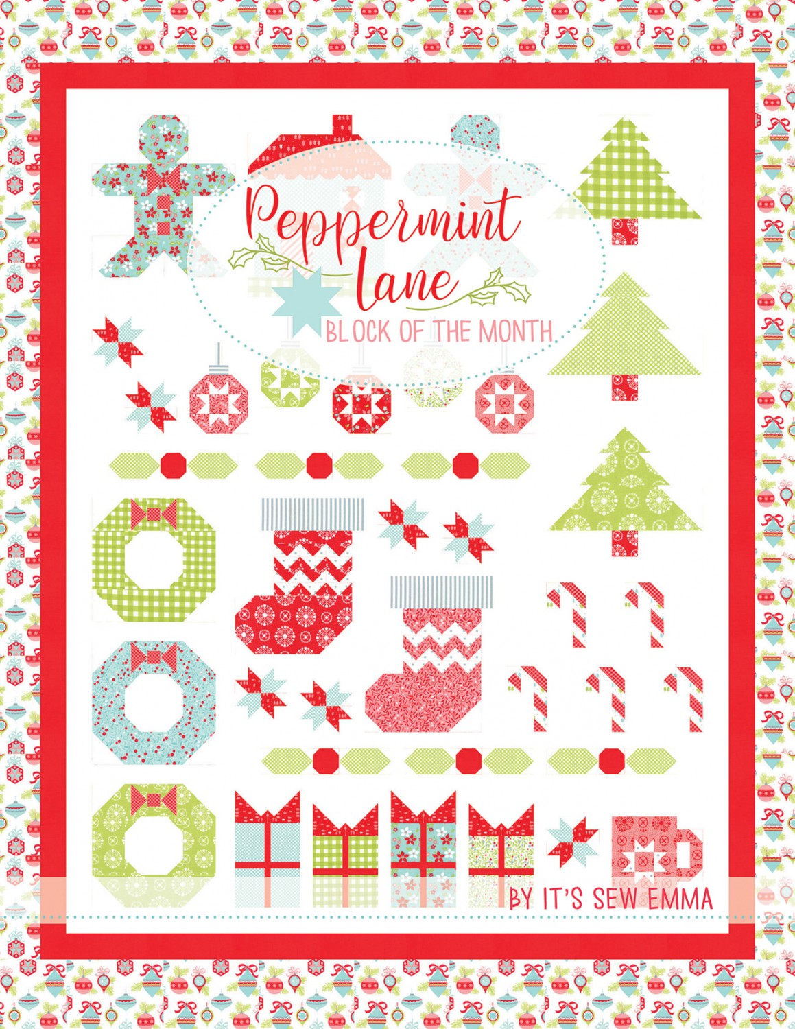 Peppermint Lane Block Of The Month Book