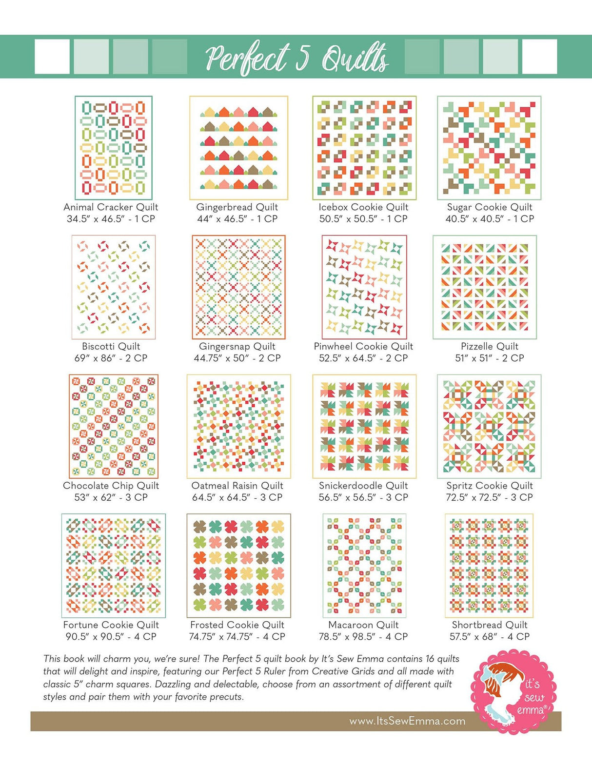 Perfect 5 Quilts Book