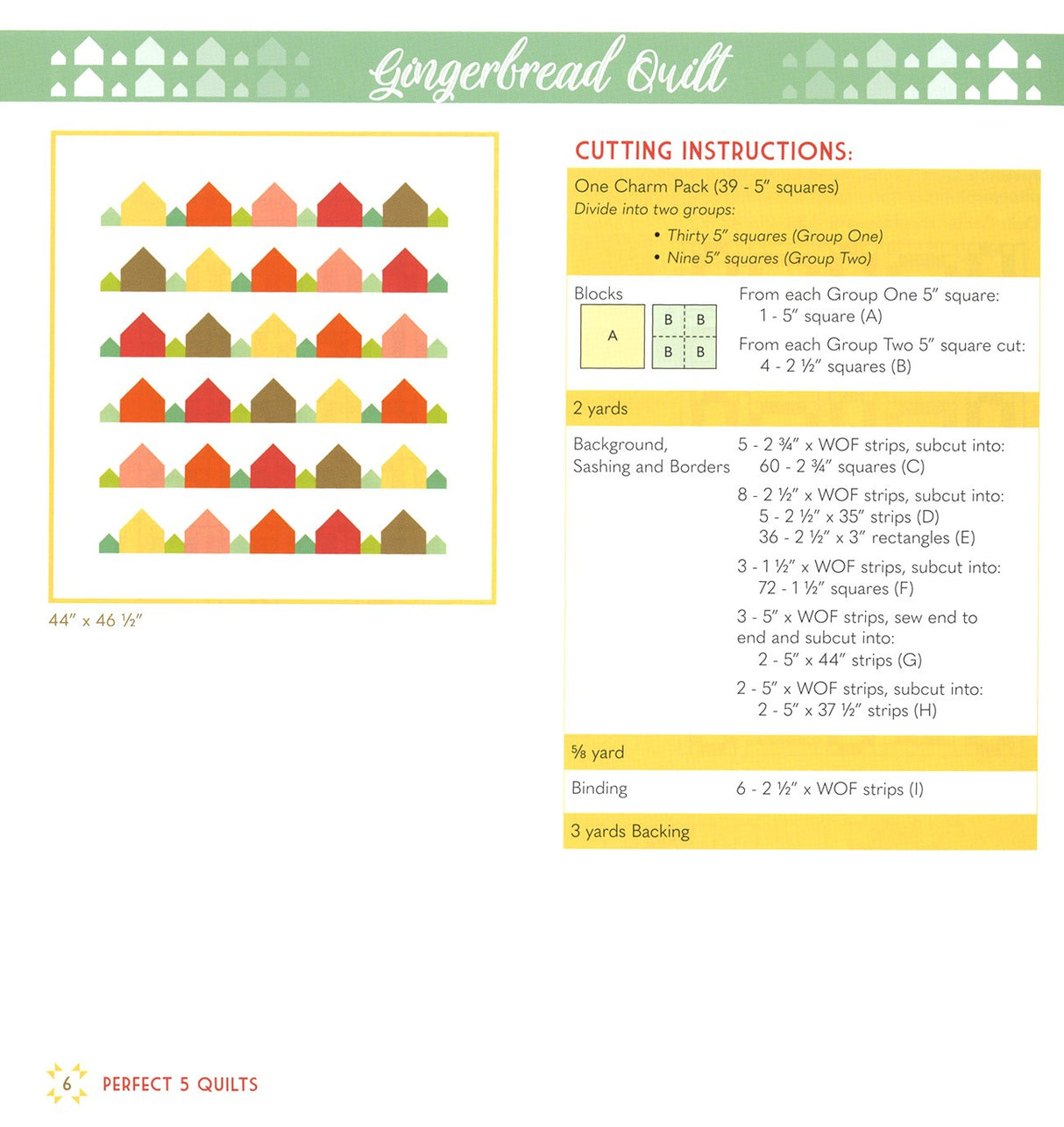 Perfect 5 Quilts Book