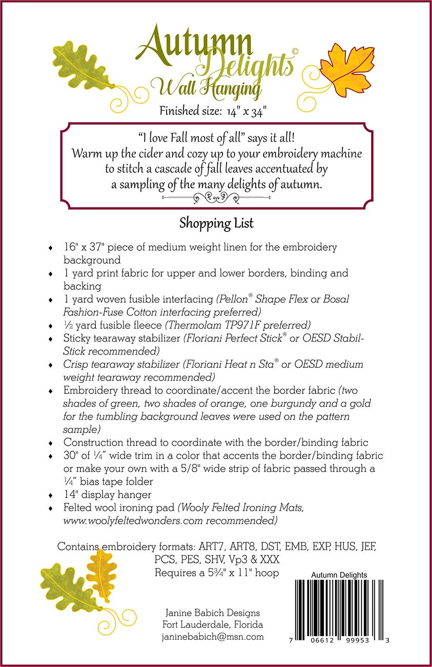 Autumn Delights Wall Hanging