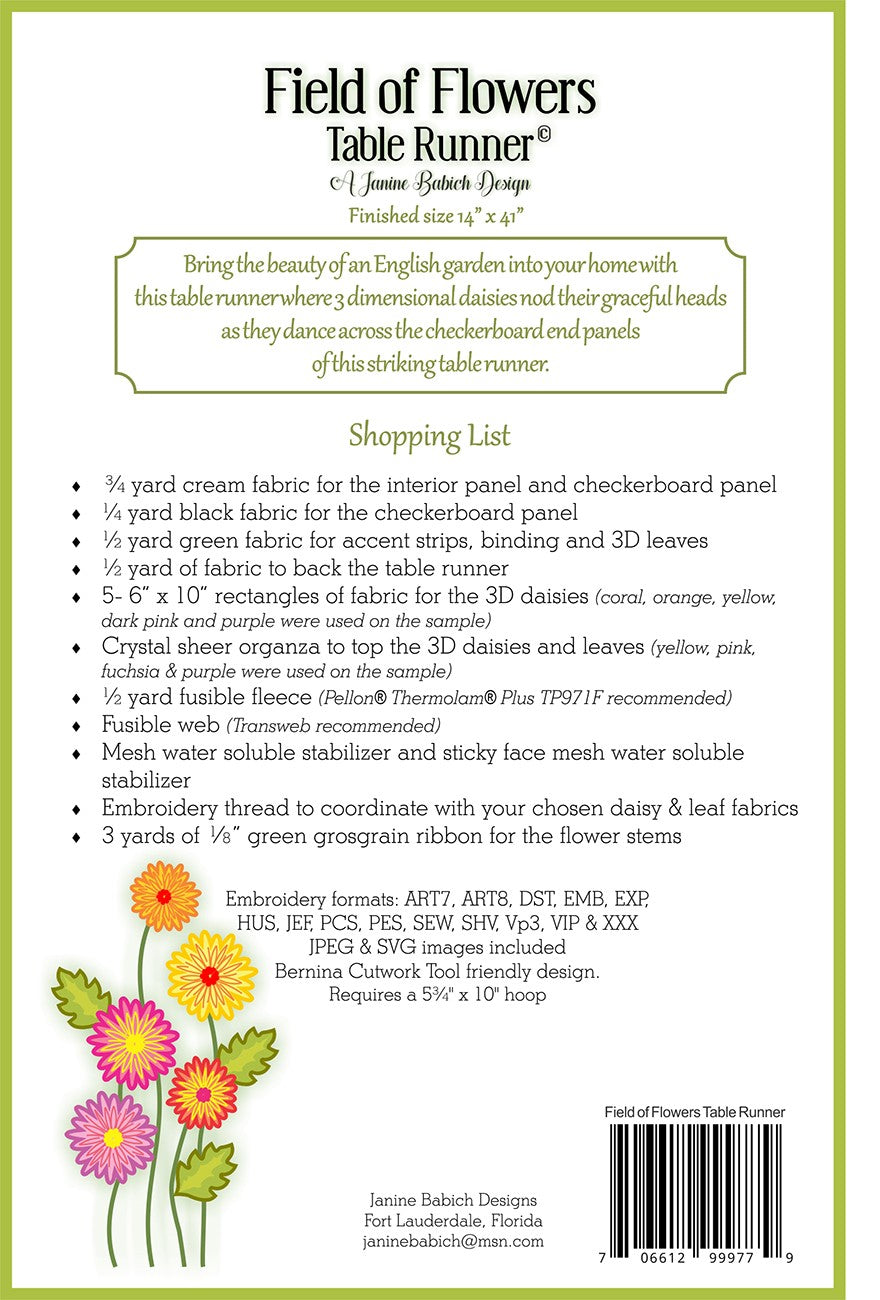 Field of Flowers Table Runner