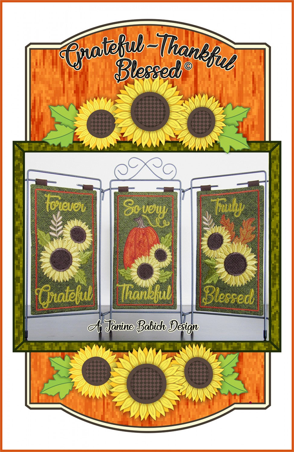 Grateful, Thankful, Blessed Table Top Display Quilt Pattern