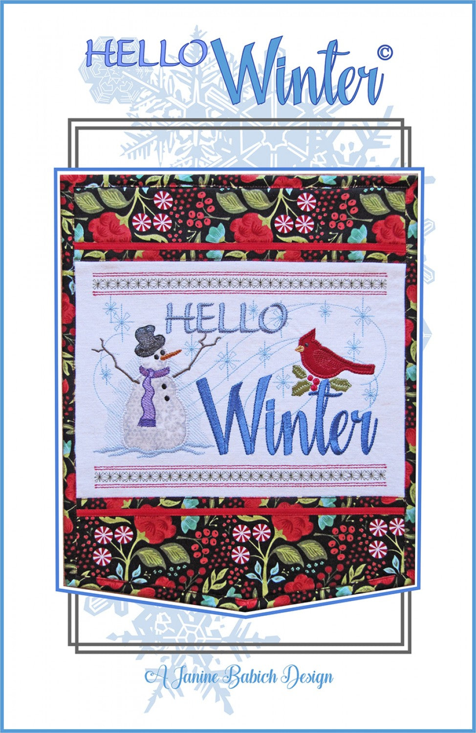 Hello Winter Wall Hanging
