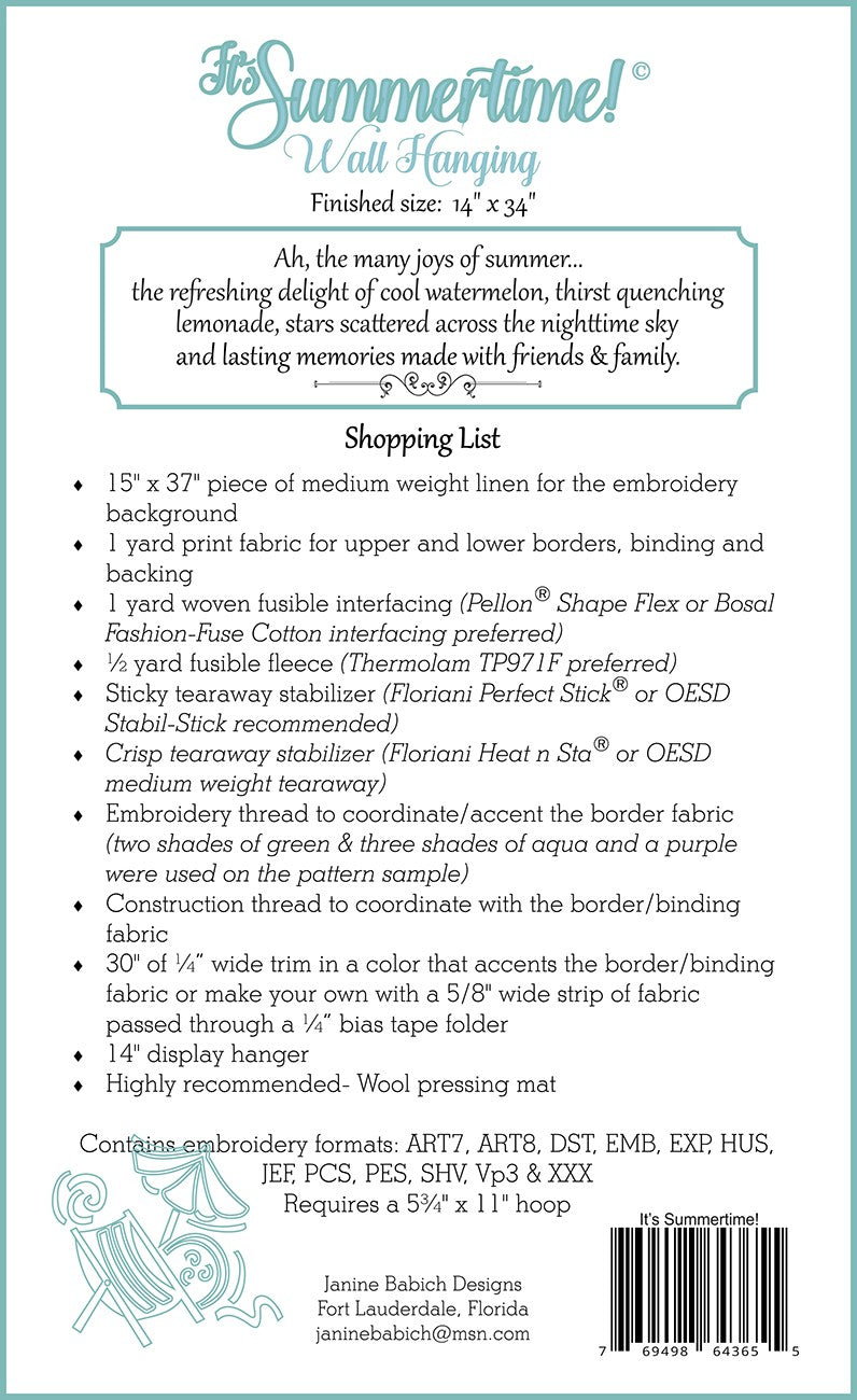 Its Summertime! Wall Hanging