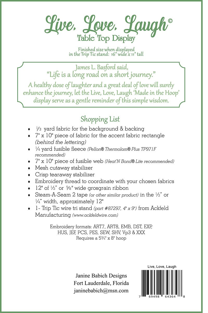 Live Love Laugh Table Top Display