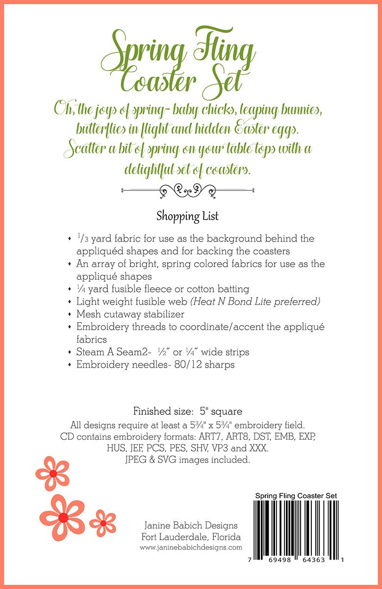 CD Spring Fling Coaster Set