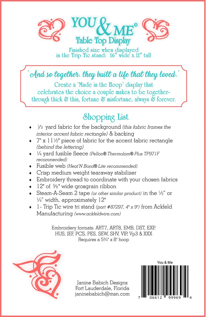 You and Me Table Top Display