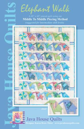 Elephant Walk Quilt Pattern by Java House Quilts
