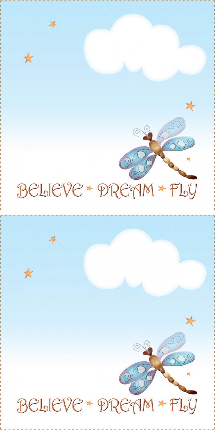 Quilt Label Dragonfly 2 per pack