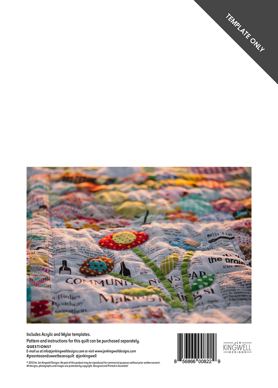 Green Tea & Sweet Beans Template Only