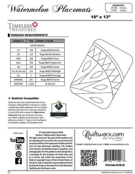 Watermelon Placemats