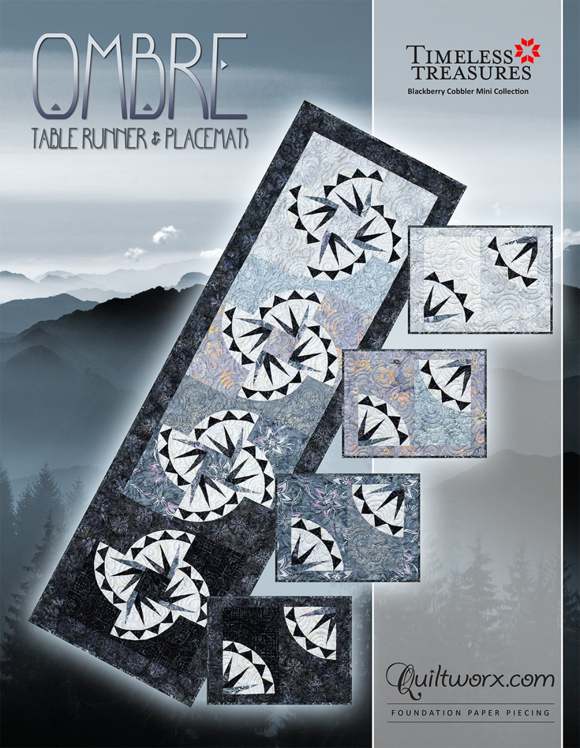 Ombre Table Runner & Placemats by Quiltworx - Judy Niemeyer