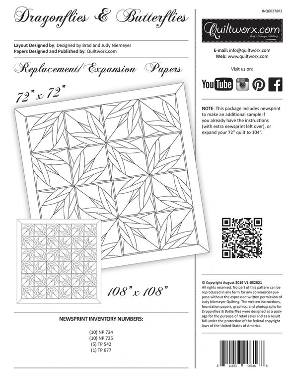 Dragonflies & Butterflies Replacement/Expansion papers