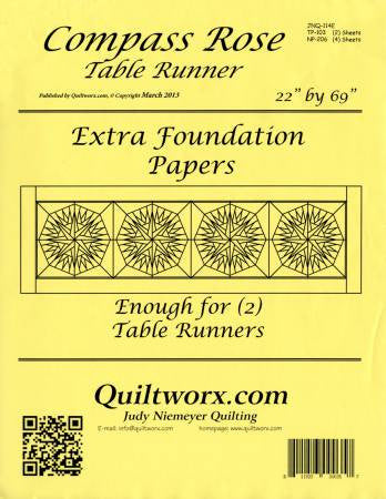 Compass Rose Table Runner Extra Paper