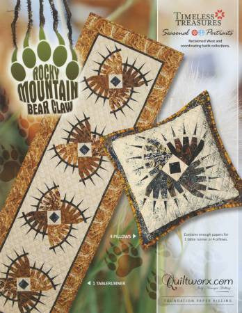 Rocky Mountain Bear Claw Table Runner
