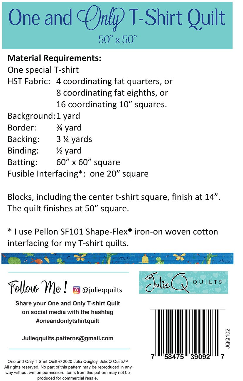 One and Only T-Shirt Quilt