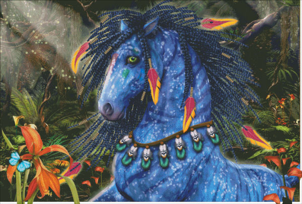 Jungle Pony Cross Stitch By Laurie Prindle