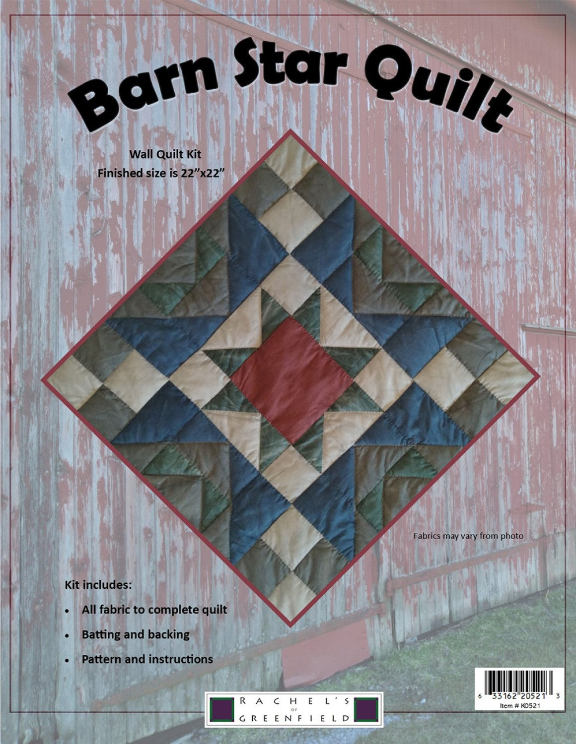 Barn Star Quilt Kit