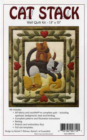 Cat Stack Wall Quilt - Kit